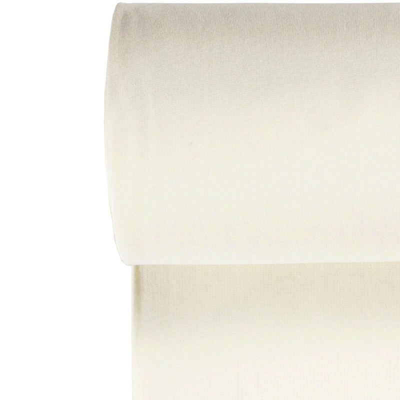 Bord côte tubulaire blanc cassé largeur 35 cm Bord côte tubulaire blanc cassé largeur 35 cm