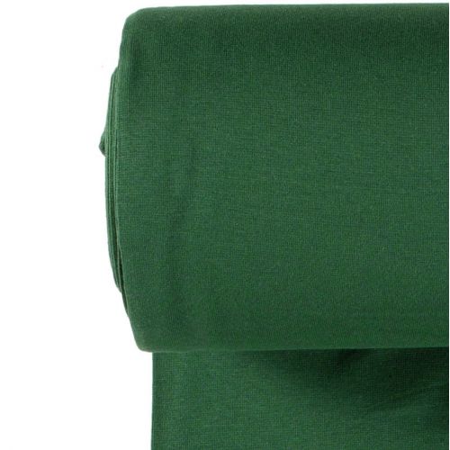 Bord côte tubulaire vert sapin largeur 35 cm