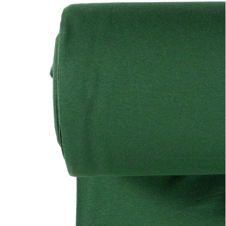 Bord côte tubulaire vert sapin largeur 35 cm