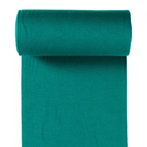 Bord côte tubulaire bleu canard largeur 35 cm