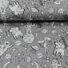 Tissu jersey magique super animaux Tissu jersey magique super animaux