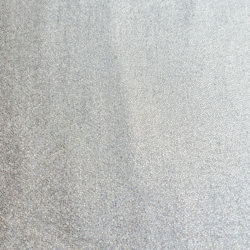Tissu viscose lin paillettes holographiques argent fond beige chiné