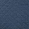 Tissu matelassé chambray bleu jean 