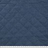 Tissu matelassé chambray bleu jean 