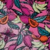 Tissu voile de coton et rayonne fruit fuchsia