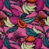 Tissu voile de coton et rayonne fruit fuchsia
