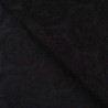 Tissu coton brodé Paisley noir Tissu coton brodé Paisley noir