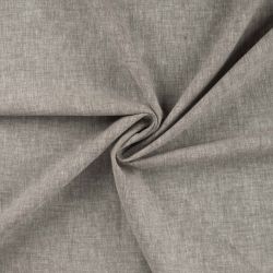 Tissu lin coton vert de gris chiné