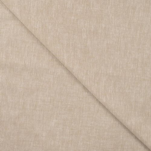 Tissu lin coton uni sable chiné