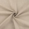 Tissu lin coton uni sable chiné