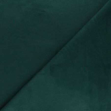 Tissu suédine extensible émeraude