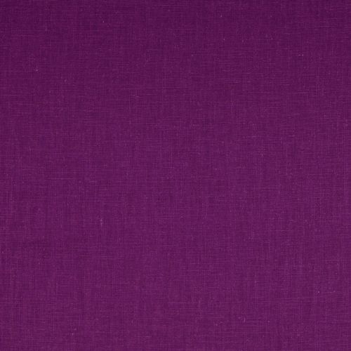 Tissu lin et coton uni lavé violet