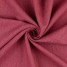 Tissu lin et coton uni lavé framboise Tissu lin et coton uni lavé framboise