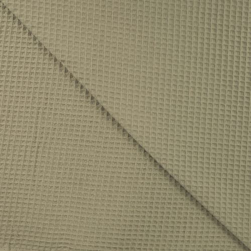 Tissu nid d'abeille vert sauge 
