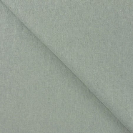 Tissu lin vert sauge