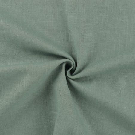 Tissu lin vert celadon
