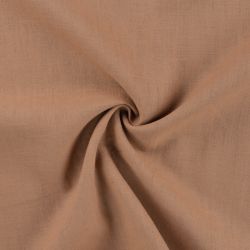 Tissu lin sucre roux