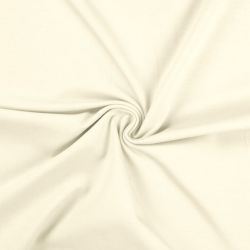 Tissu jersey uni écru
