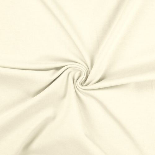 Tissu jersey uni écru