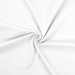 Tissu jersey uni blanc