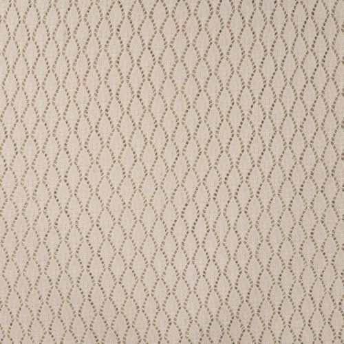 Tissu dentelle crochet coton beige