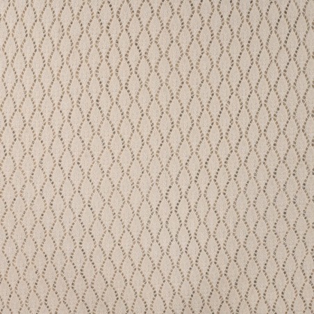 Tissu dentelle crochet coton beige