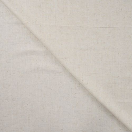 Tissu viscose et lin beige chiné