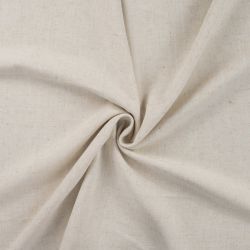 Tissu viscose et lin beige chiné