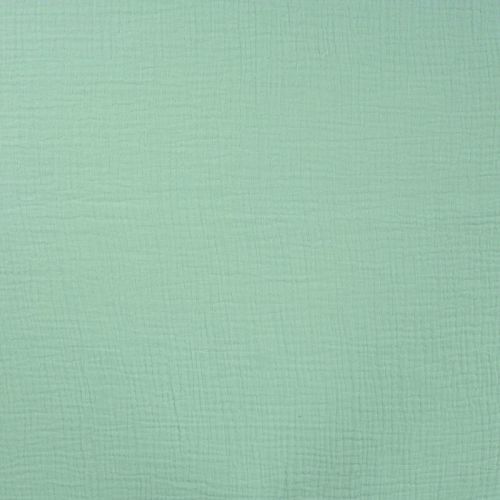 Tissu double gaze vert menthe clair