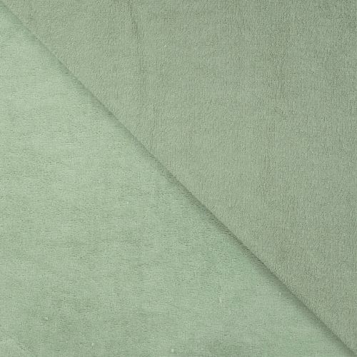 Tissu micro éponge bambou vert sauge
