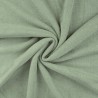 Tissu micro éponge bambou vert sauge