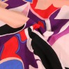 Tissu viscose graphique grands motifs