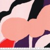 Tissu viscose graphique grands motifs