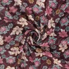 Tissu twill viscose stretch dahlia aubergine