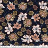 Tissu twill viscose stretch dahlia bleu marine