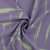 Tissu viscose stripes menthe fond lilas