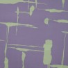 Tissu viscose stripes menthe fond lilas
