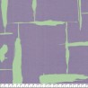 Tissu viscose stripes menthe fond lilas