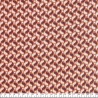 Tissu viscose stretch géométrique brique