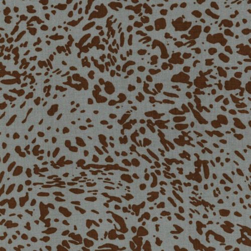 Tissu viscose jaguar fond vert mousse