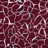 Tissu viscose stretch Salma fond bordeaux