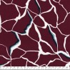 Tissu viscose stretch Salma fond bordeaux
