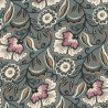 Tissu viscose fleurs paisley fond vert celadon