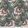 Tissu viscose fleurs paisley fond vert celadon