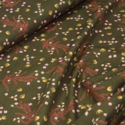 Tissu viscose Hosia fond Bronze