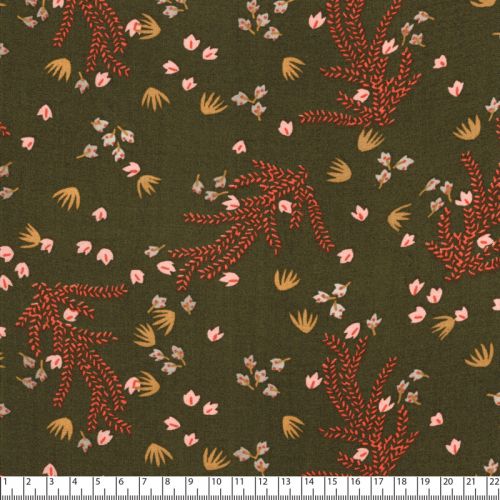 Tissu viscose Hosia fond Bronze