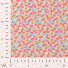 Tissu jersey mécano rose glitter doré Tissu jersey mécano rose glitter doré