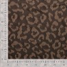 Tissu viscose jacquard léo taupe