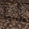 Tissu viscose jacquard léo taupe