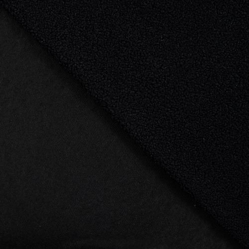 Tissu Teddy bouclette noir 
